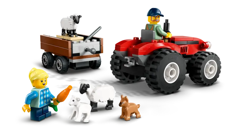 Lego City 60461 Röd jordbrukstraktor med släp och får - 8