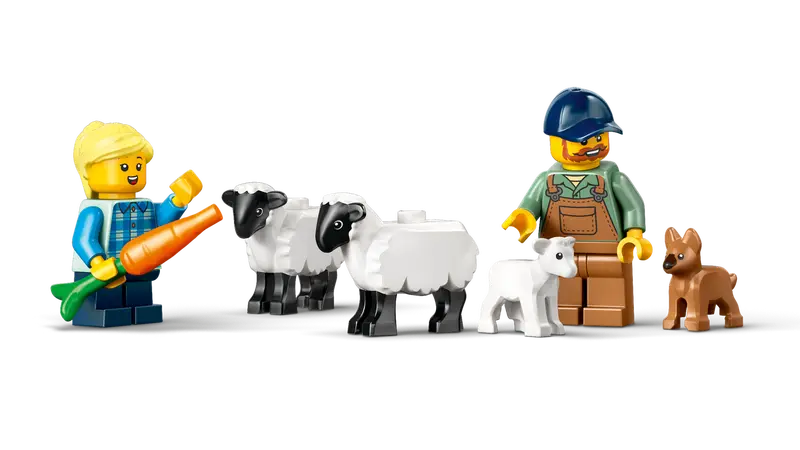 Lego City 60461 Röd jordbrukstraktor med släp och får - 2