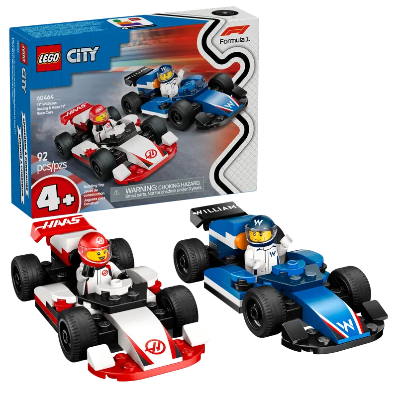 Lego City 60464 F1® Williams Racing & Haas F1® racerbilar