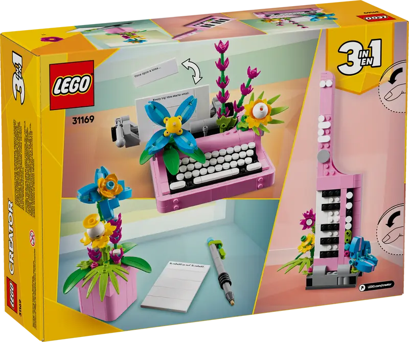 LEGO Creator 31169 Skrivmaskin med blommor - 11