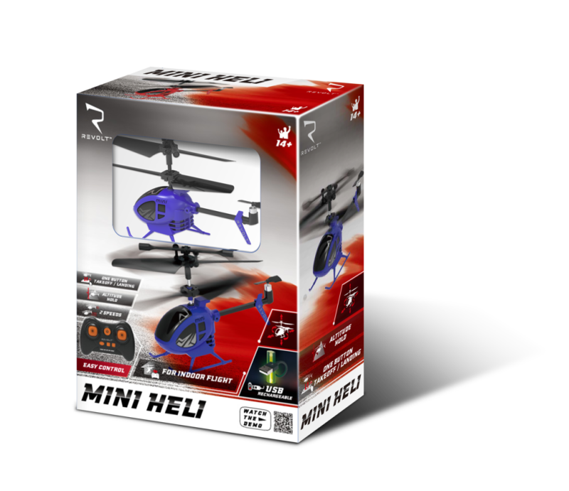 Revolt R/C S100 Mini Helikopter, blå - 3