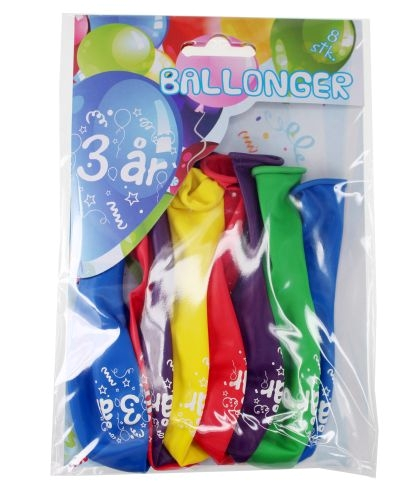 Årsballonger 3 År  - Tinka