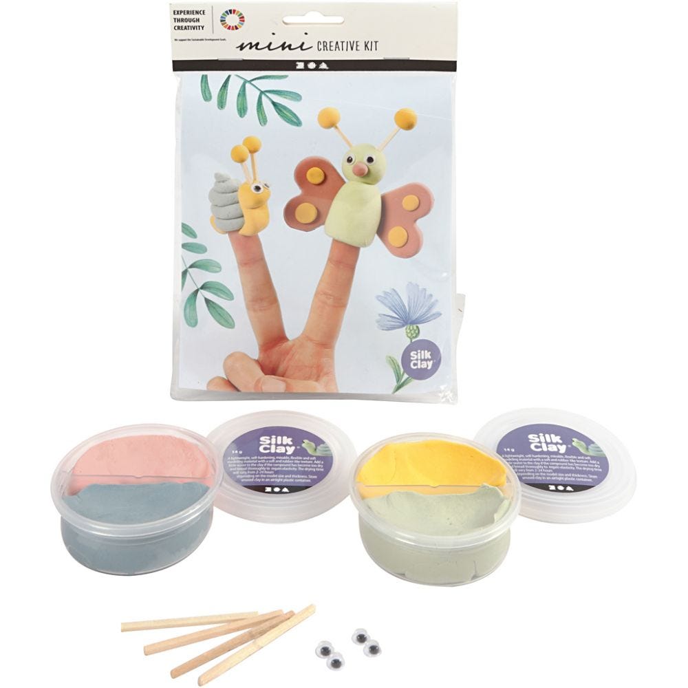 Mini Creative Kit Insekter, Fingerfigurer - Creativ Company