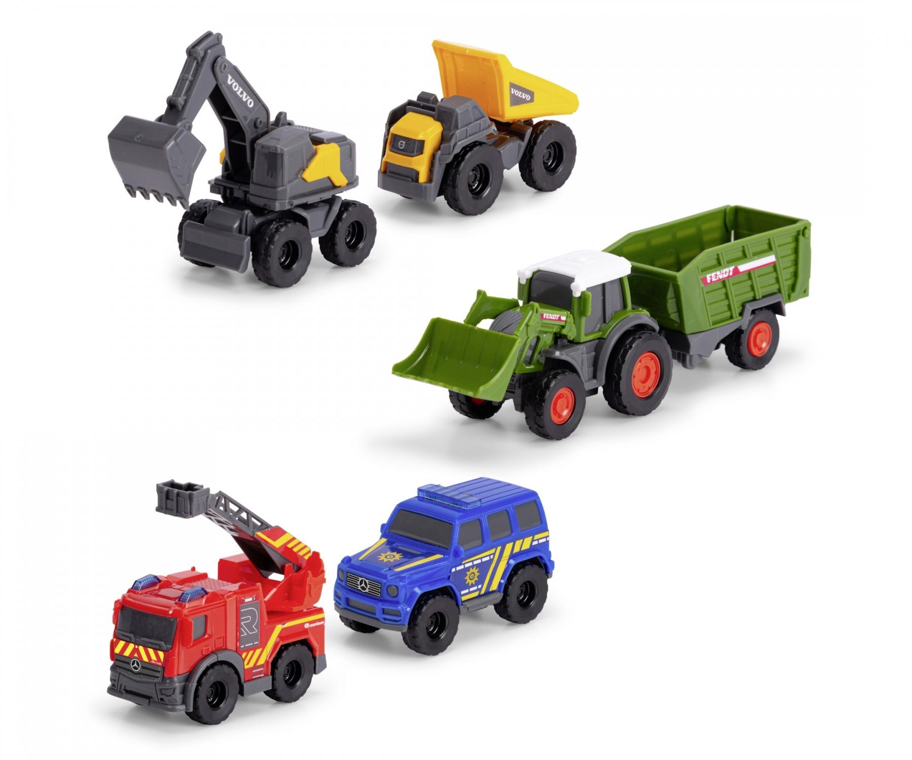 Dickie Toys Leksaksbilar, 5-pack - 3