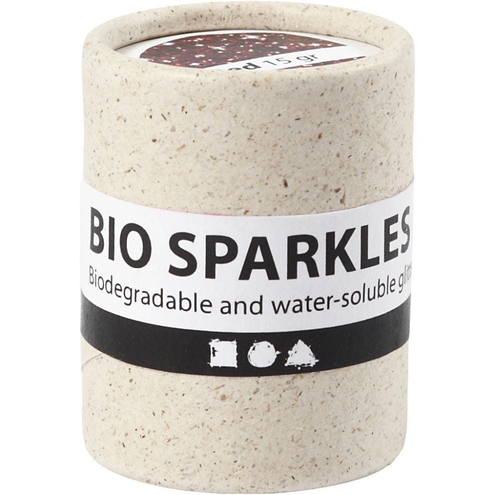 Bio-Glimmer, Ekologiskt Glitter, Rosa - Creativ Company