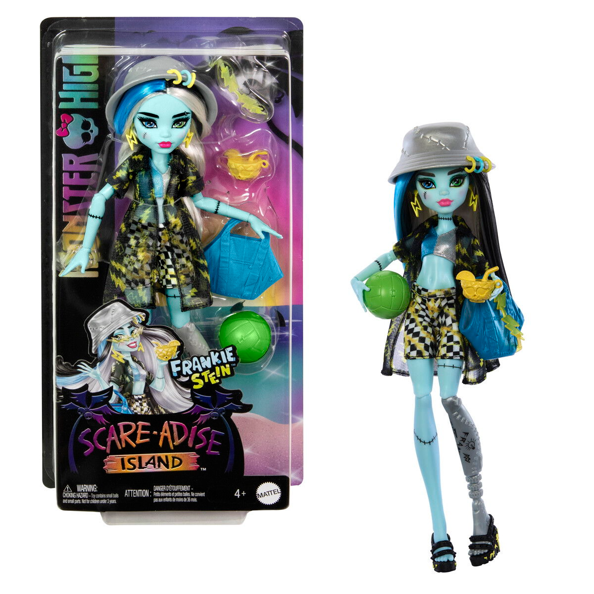 Monster High Scare-adise Island Docka, Frankie - 6