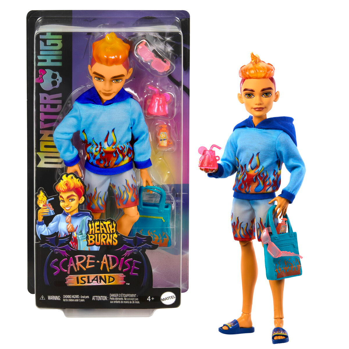Monster High Scare-adise Island Docka, Heath - 3