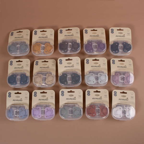 Nappar 2- pack, Light Lavendel 0-6 mån - Filibabba - 2