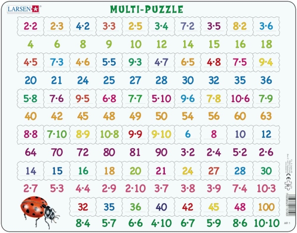 Multiplikationspussel, Multi-Puzzle-  Larsen