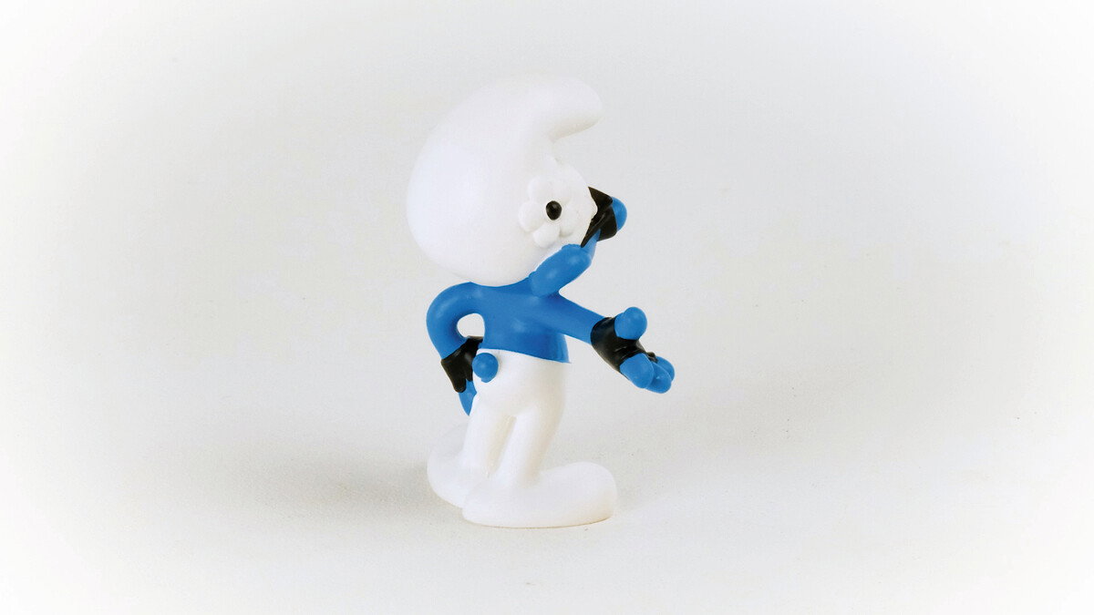 Schleich Smurf with Sign - 2