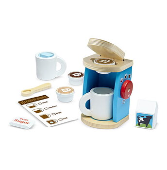 Kaffebryggare i Trä, Kaffekapselmaskin i trä - Melissa & Doug