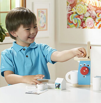 Kaffebryggare i Trä, Kaffekapselmaskin i trä - Melissa & Doug