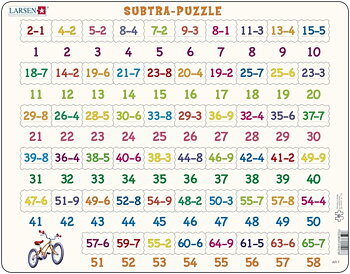 Subtraktionspussel, Subtra-Puzzle -  Larsen