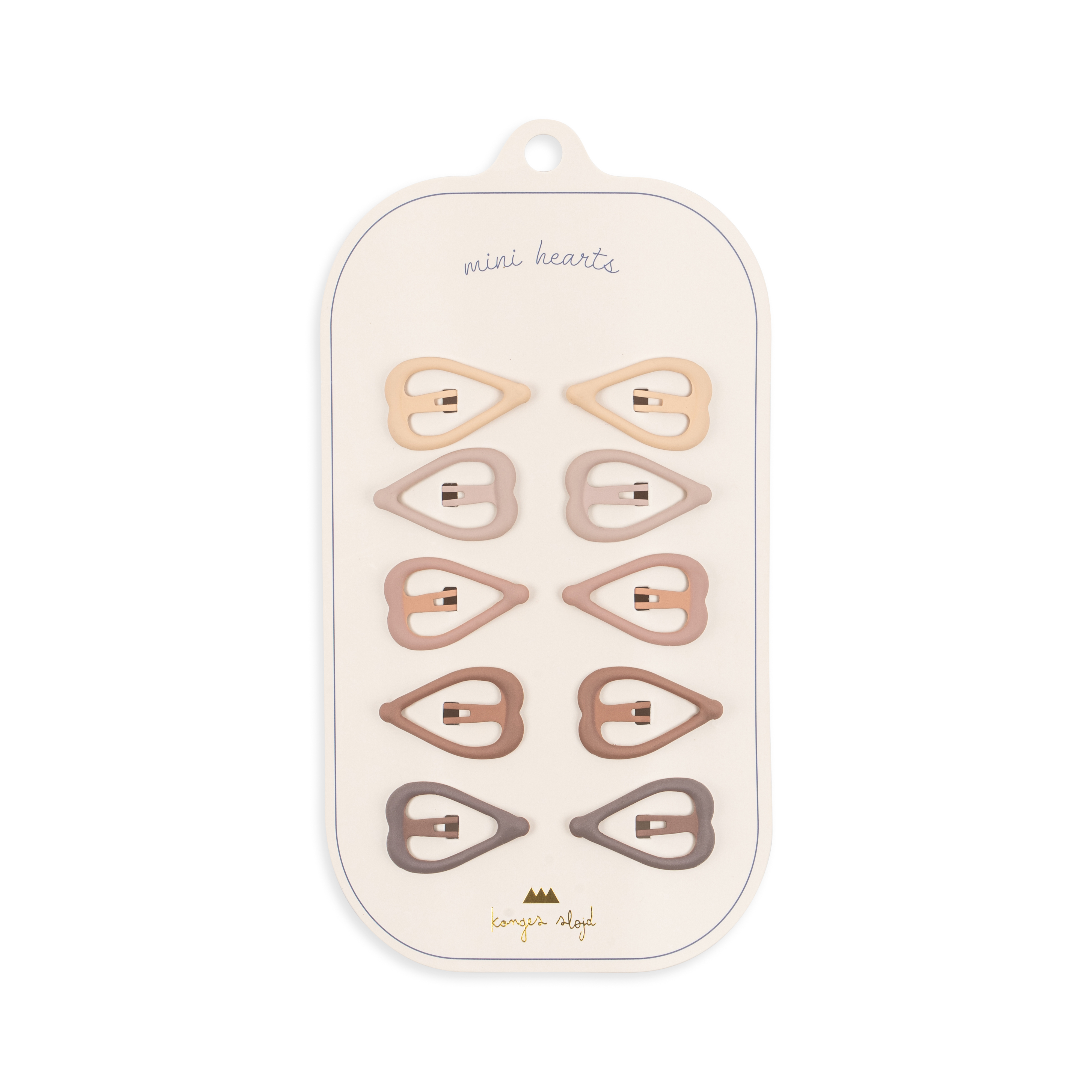 Mini Hairclips Heart, Rouge - Konges Sløjd