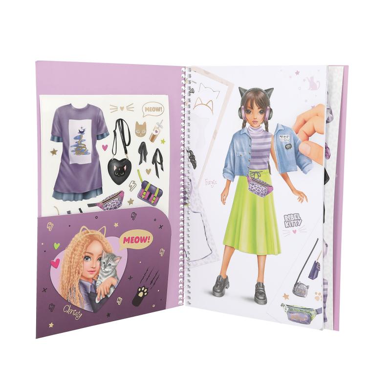 TOPModel Dress Me Up Stickersbok, Rebel Kitty - 3
