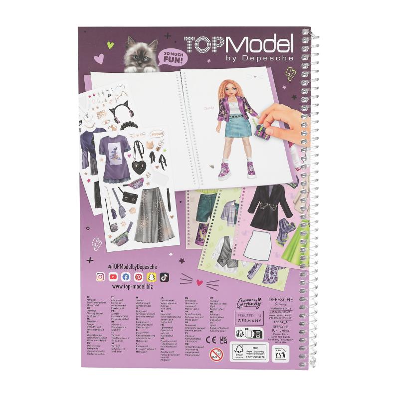 TOPModel Dress Me Up Stickersbok, Rebel Kitty - 5