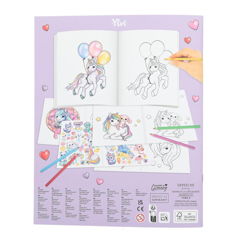 Ylvi Unicorn Målarbok - 4
