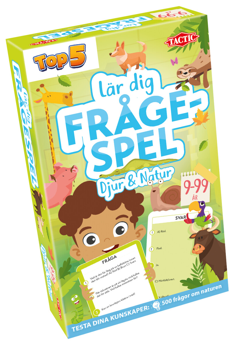 Resespel: Frågespel Top5 Djur och natur - Tactic