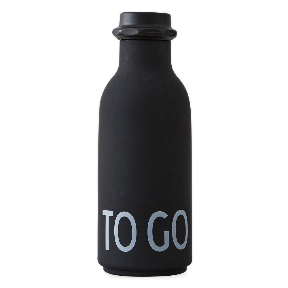 To Go Vattenflaska, Svart - Design Letters