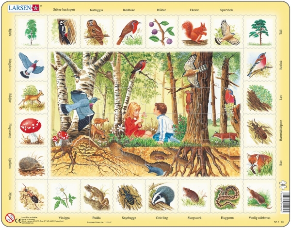Pussel, Lära om Natur & Skogen - Larsen