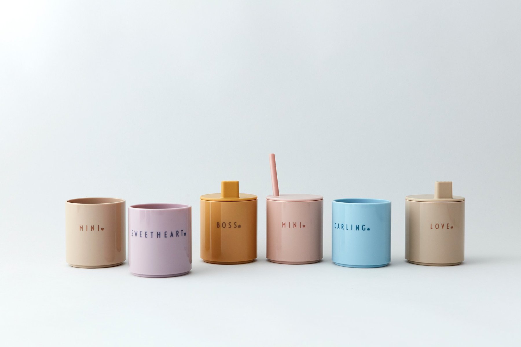Sugrör till Mini Favourite Mugg, Lavendel - Design Letters - 2