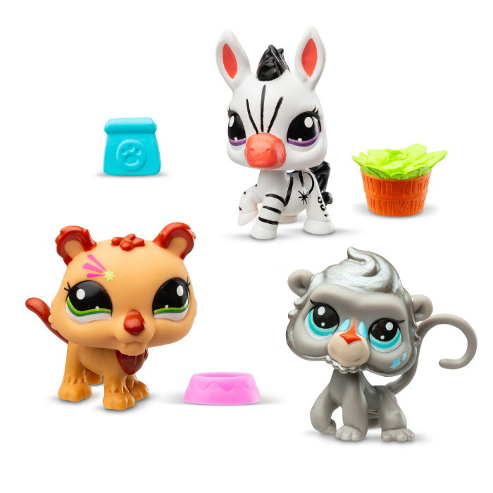 Littlest Pet Shop Pet Trio In Tube, 1 st - 4