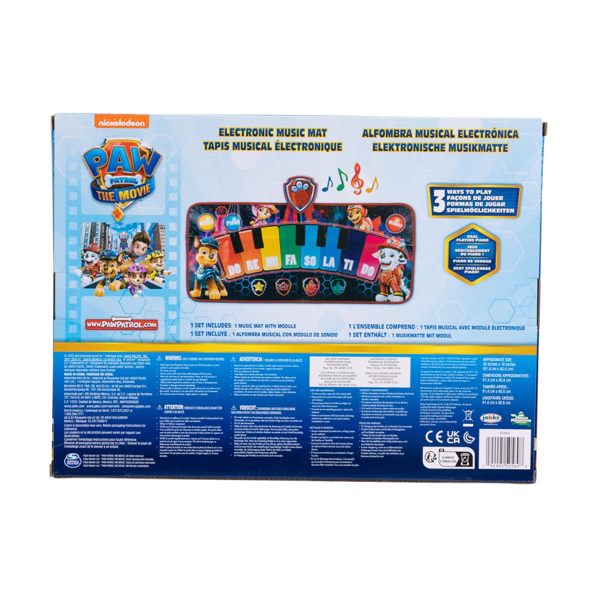Paw Patrol Pianomatta, Musikmatta - 4