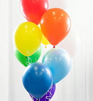 Enfärgade Ballonger Latex/Naturgummi