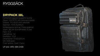 Subtech Ryggsäck 38L 