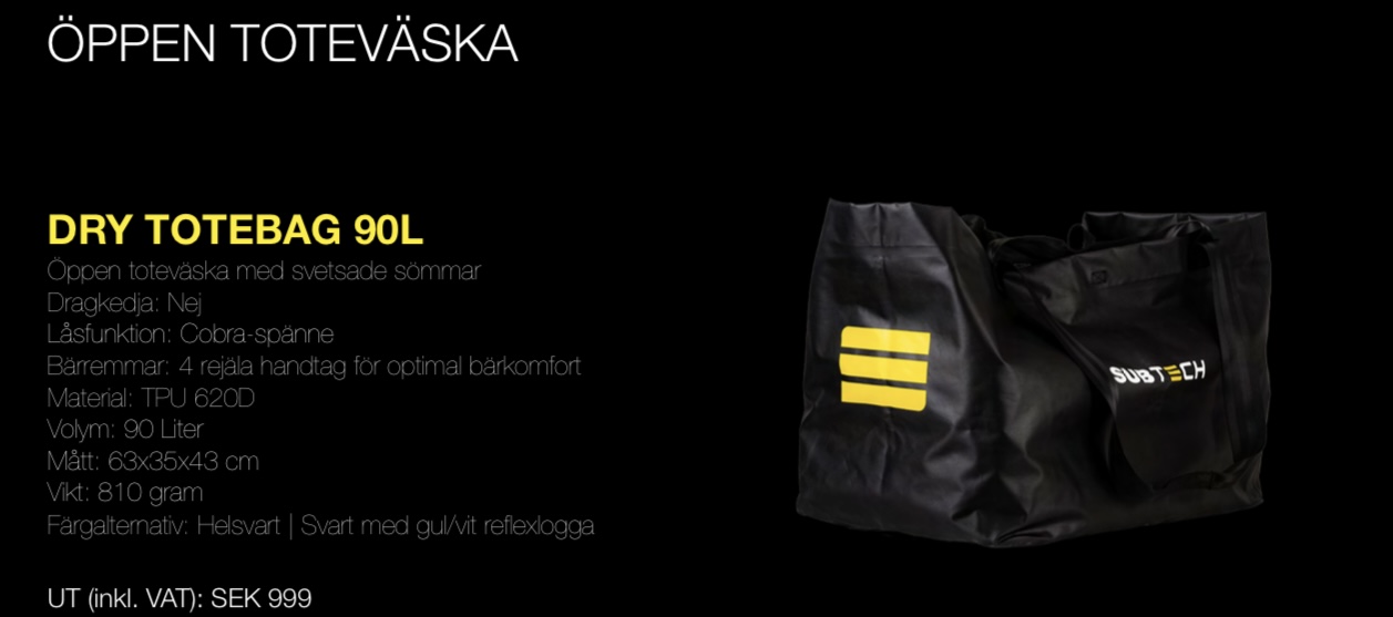 Subtech TOTEBAG 90L