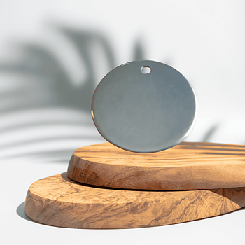 Bricka 25 mm- stainless steel (egen text)