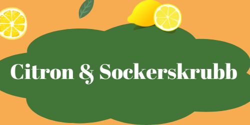 Citron och sockerskrubb