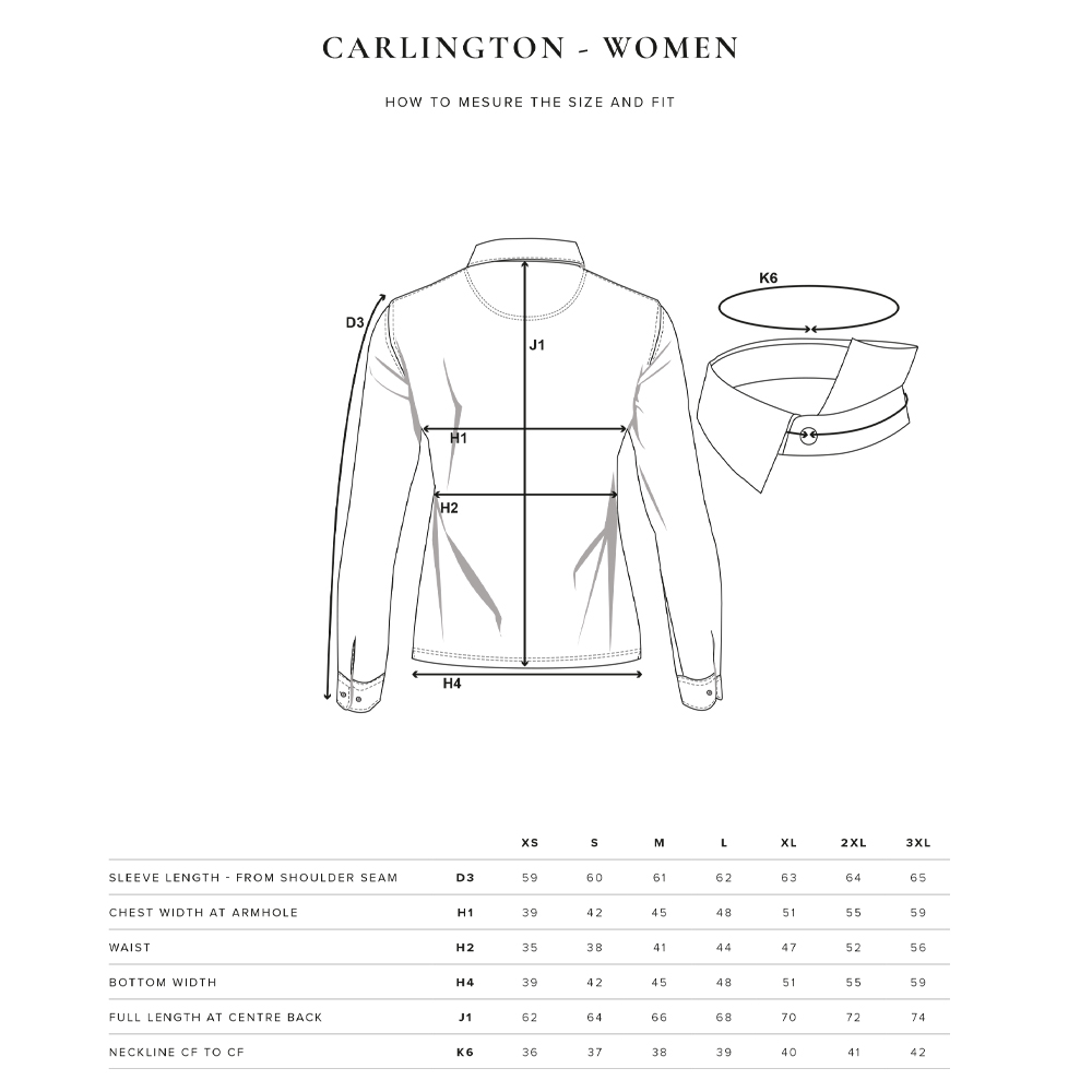 Långärmad piké Carlington Vit - 5