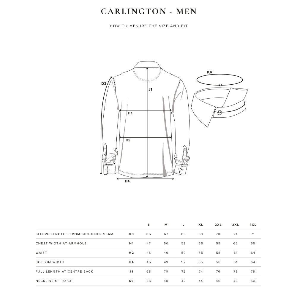 Långärmad piké Carlington Vit - 3