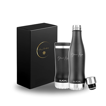 Glacial - 2-pack flaska + termosmugg