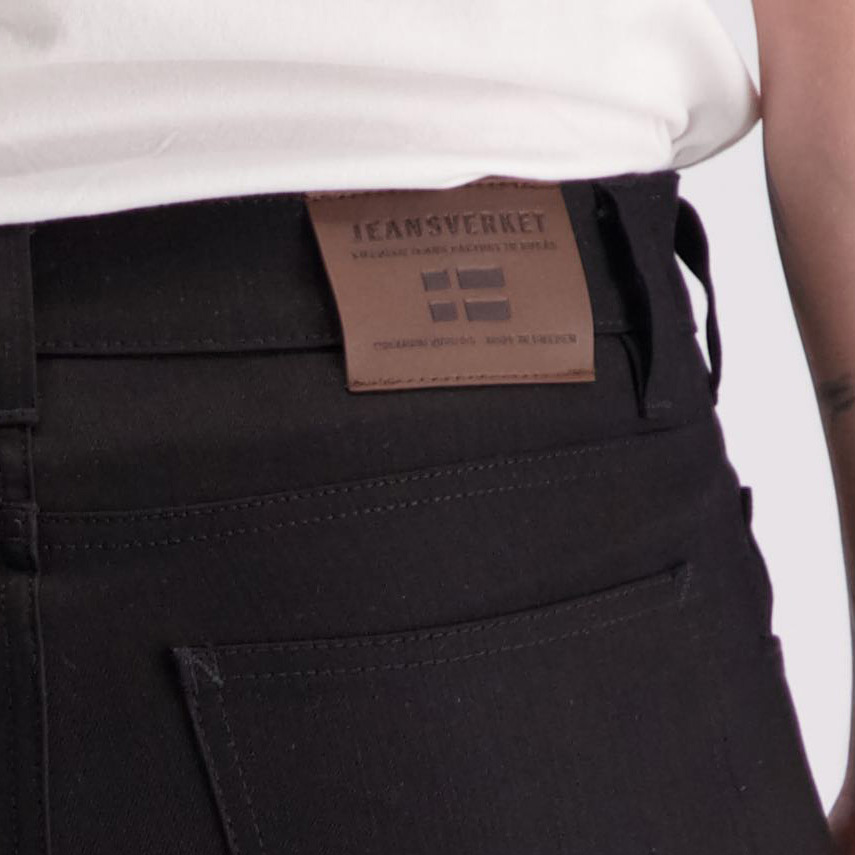 JV001 Sorte slim jeans med stretch - 7