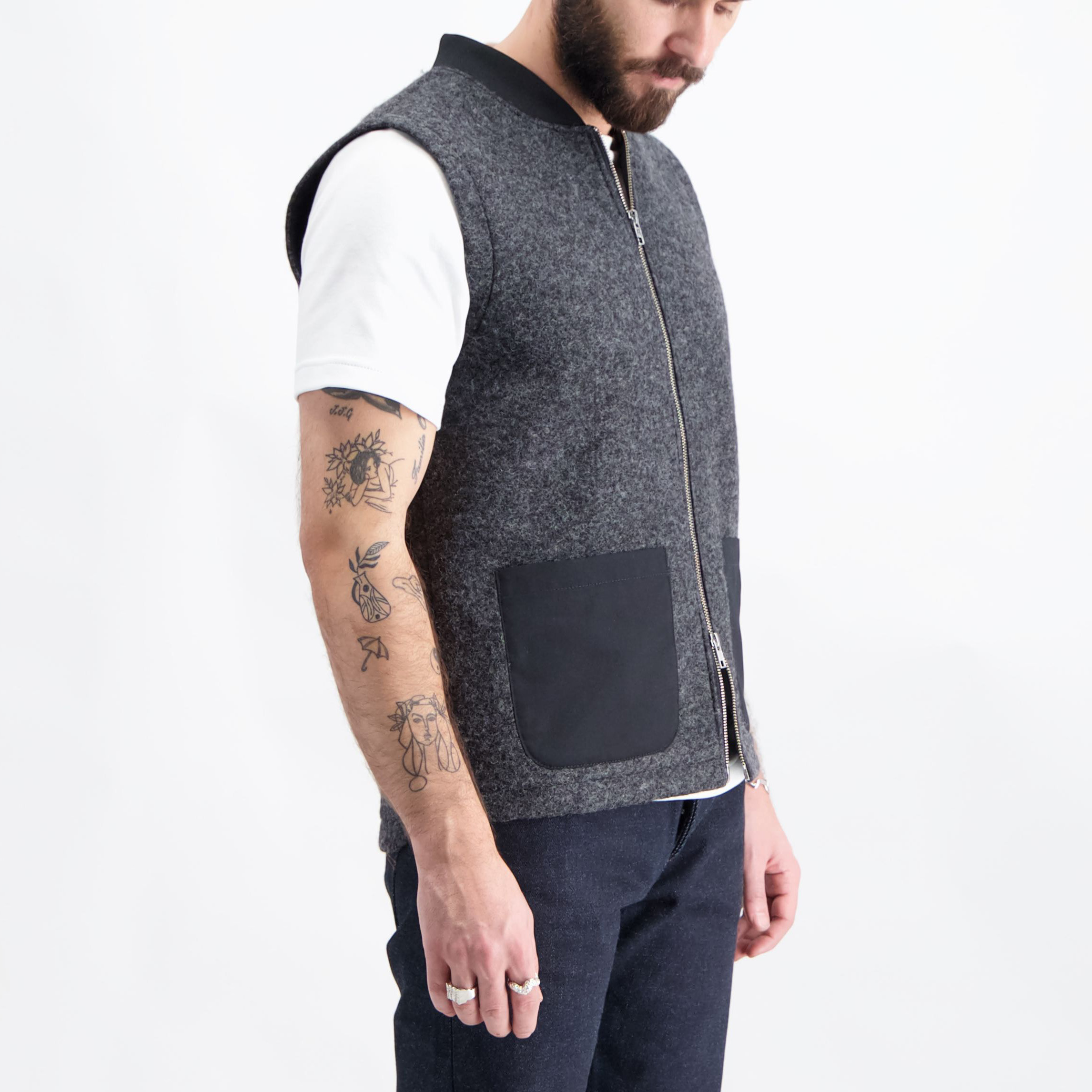 Uldvest grå - 5